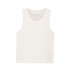 TOM TAILOR 1040428-12906  ΠΑΙΔΙΚΟ ΦΑΝΕΛΑΚΙ Cropped top tank με οργανικό βαμβάκι ΚΟΡΙΤΣΙ  ΕΚΡΟΥ